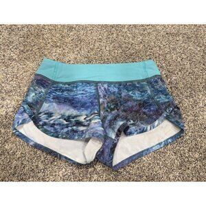 Ivivva By Lululemon Speed Shorts Blue Size 7 EUC